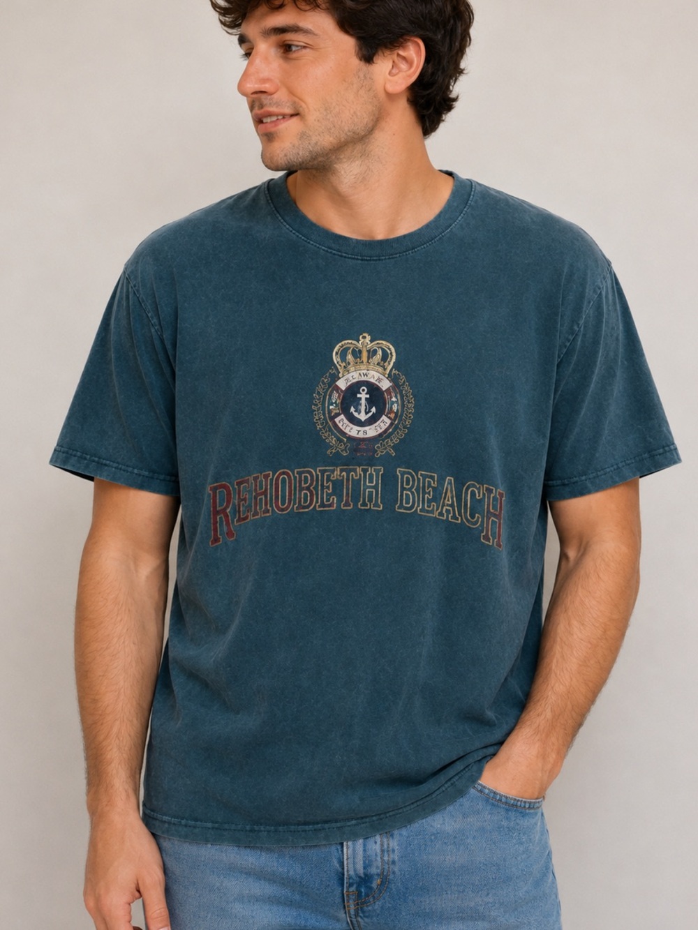 Vintage beach graphic tee xlarge